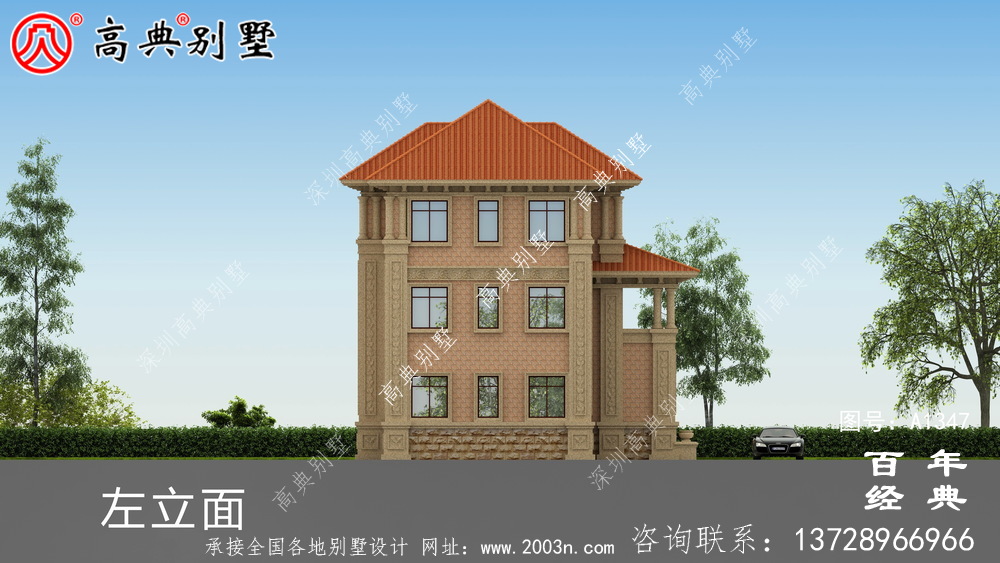 新農村三層復式自建別墅設計圖紙_農村三層建筑設計圖紙和施工圖