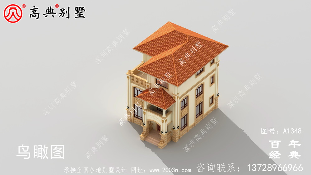 奢華好看的三層別墅設計圖紙整套_別墅設計圖紙