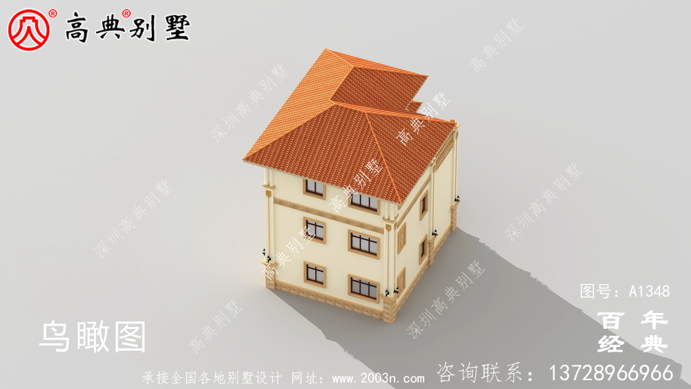 奢華好看的三層別墅設計圖紙整套_別墅設計圖紙