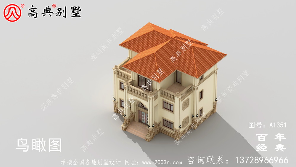 高級三層復式別墅圖紙集_別墅設計圖紙