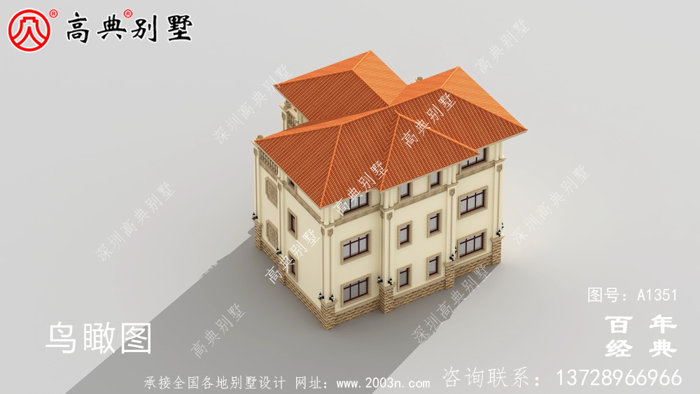 高級三層復式別墅圖紙集_別墅設計圖紙