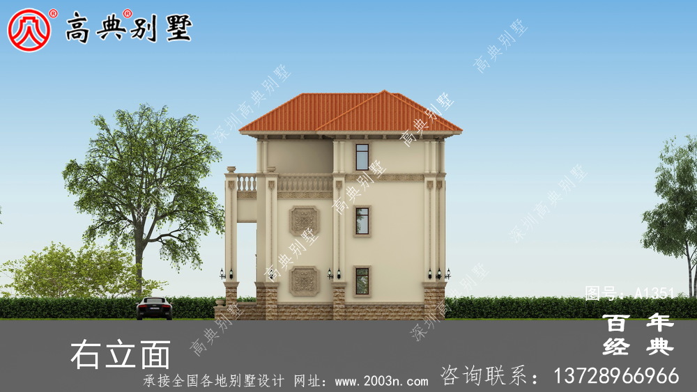 高級三層復式別墅圖紙集_別墅設計圖紙