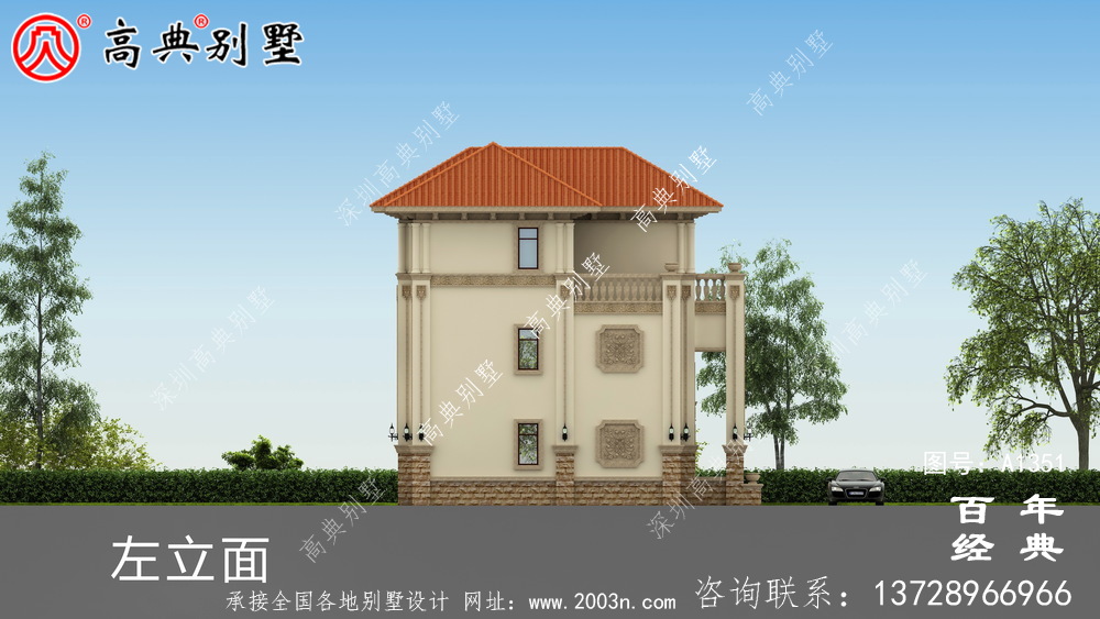 高級三層復式別墅圖紙集_別墅設計圖紙