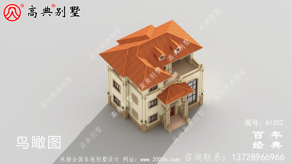 豪華私人復式三層別墅設(shè)計圖紙_農(nóng)村別墅設(shè)計圖