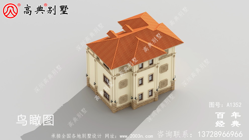 豪華私人復式三層別墅設(shè)計圖紙_農(nóng)村別墅設(shè)計圖