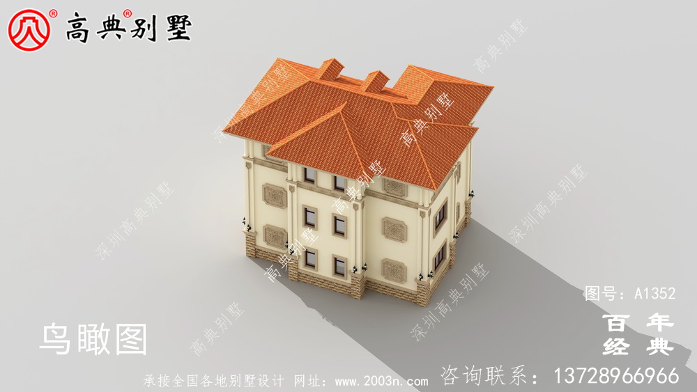 豪華私人復式三層別墅設(shè)計圖紙_農(nóng)村別墅設(shè)計圖