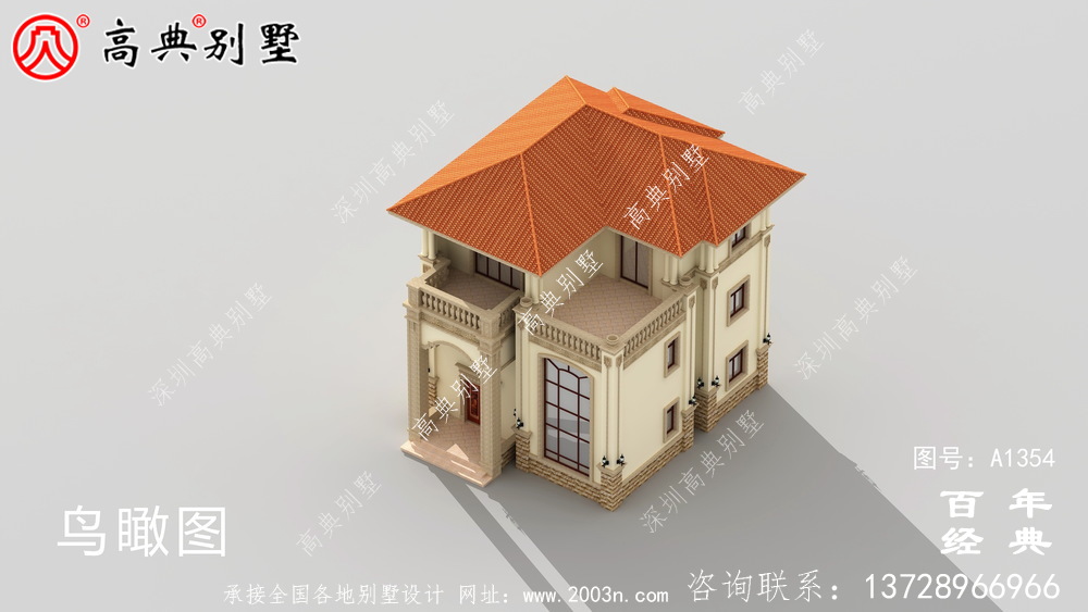 三樓歐式豪華復式別墅設計圖紙集_別墅設計圖紙