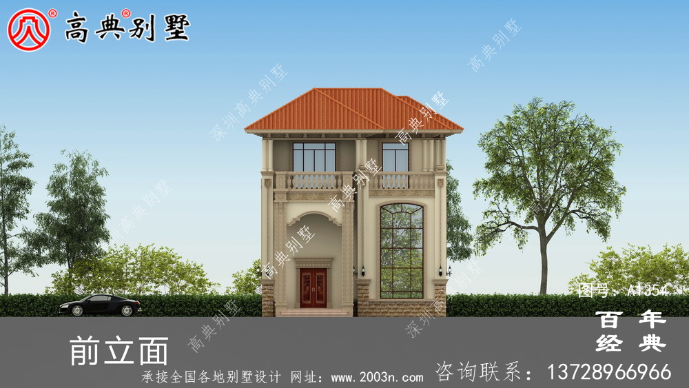 三樓歐式豪華復式別墅設計圖紙集_別墅設計圖紙