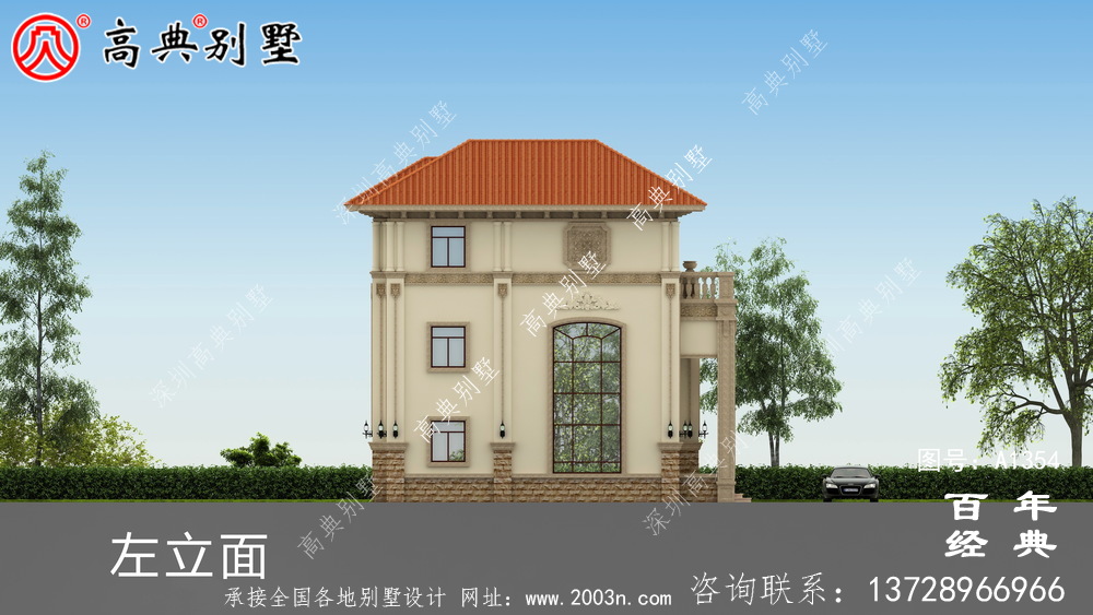 三樓歐式豪華復式別墅設計圖紙集_別墅設計圖紙
