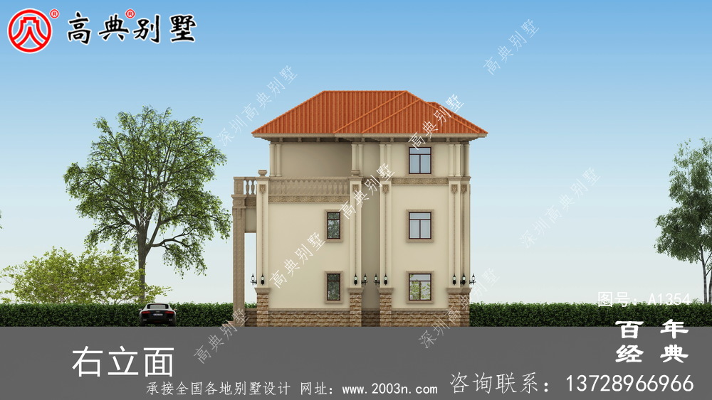 三樓歐式豪華復式別墅設計圖紙集_別墅設計圖紙