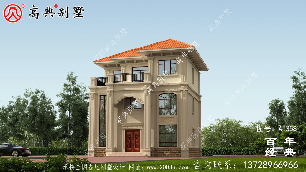 經(jīng)典復(fù)合三層歐式別墅設(shè)計(jì)_別墅設(shè)計(jì)圖紙