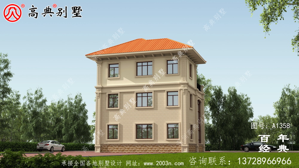 經(jīng)典復(fù)合三層歐式別墅設(shè)計(jì)_別墅設(shè)計(jì)圖紙
