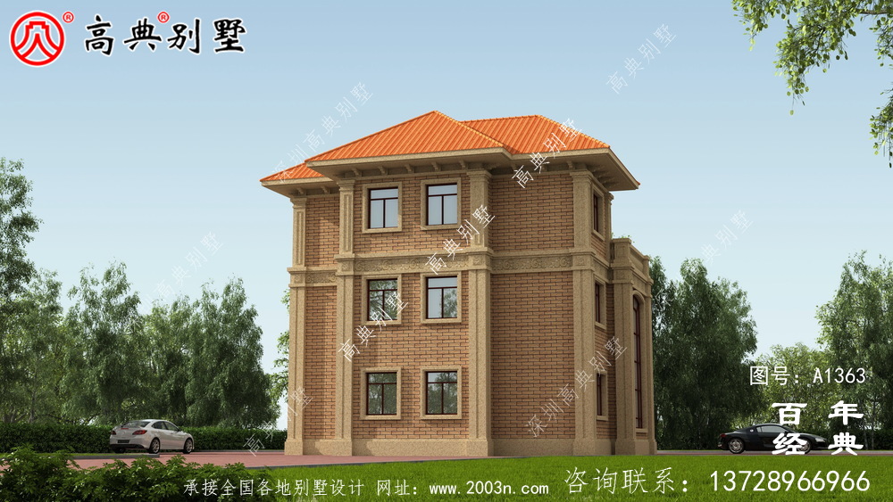 歐式三層復式客廳別墅設計圖紙_別墅設計工程圖紙