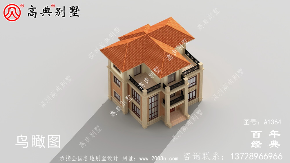 歐式三層復式別墅設計_別墅設計圖紙