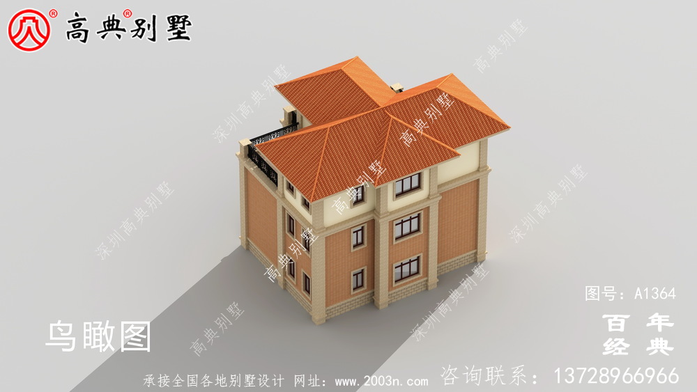 歐式三層復式別墅設計_別墅設計圖紙
