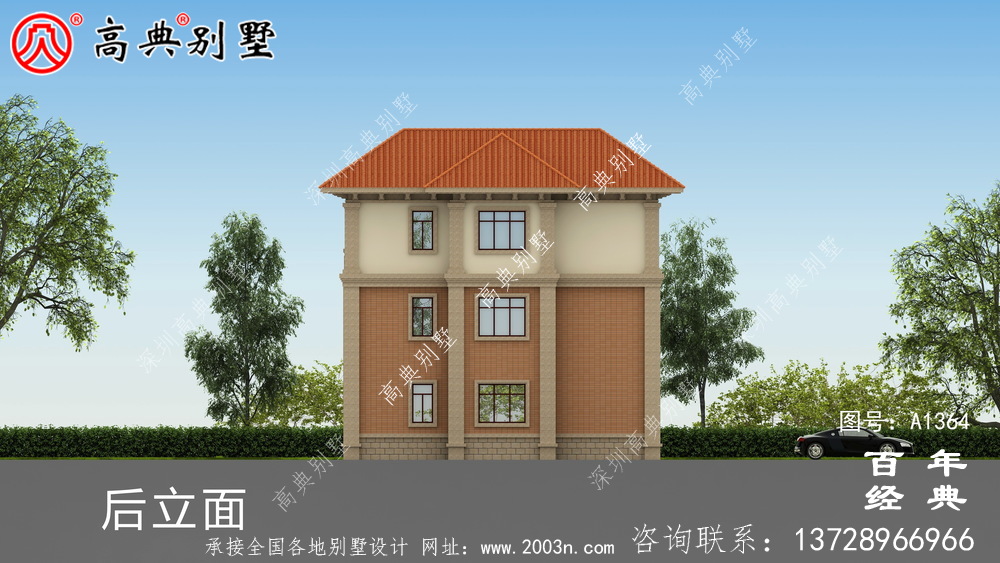 歐式三層復式別墅設計_別墅設計圖紙
