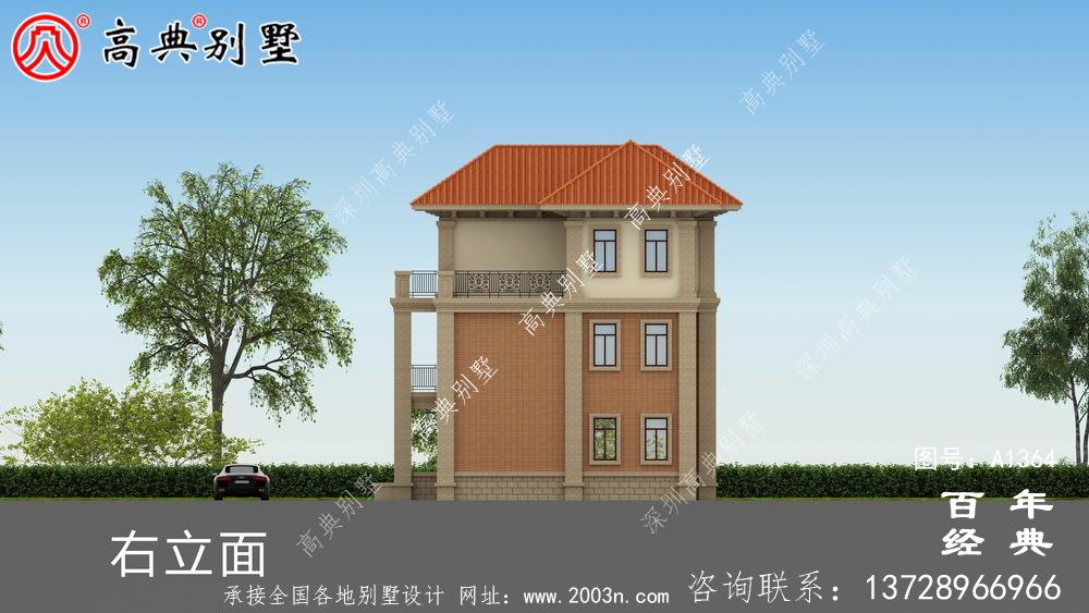 歐式三層復式別墅設計_別墅設計圖紙