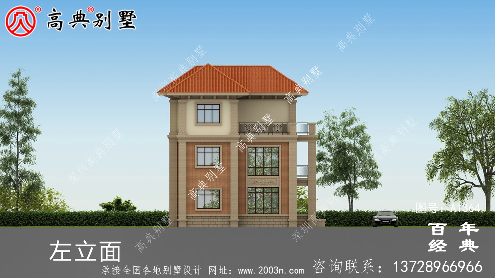 歐式三層復式別墅設計_別墅設計圖紙