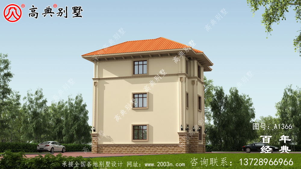 三樓歐式豪華別墅設計圖紙集_別墅設計圖紙