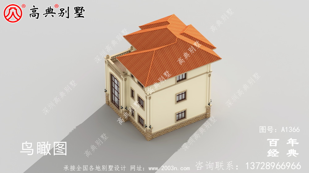三樓歐式豪華別墅設計圖紙集_別墅設計圖紙