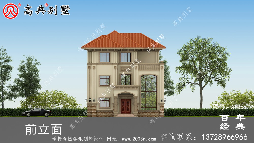 三樓歐式豪華別墅設計圖紙集_別墅設計圖紙