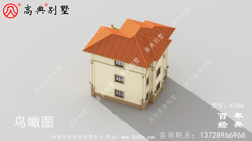 三樓歐式豪華別墅設計圖紙集_別墅設計圖紙