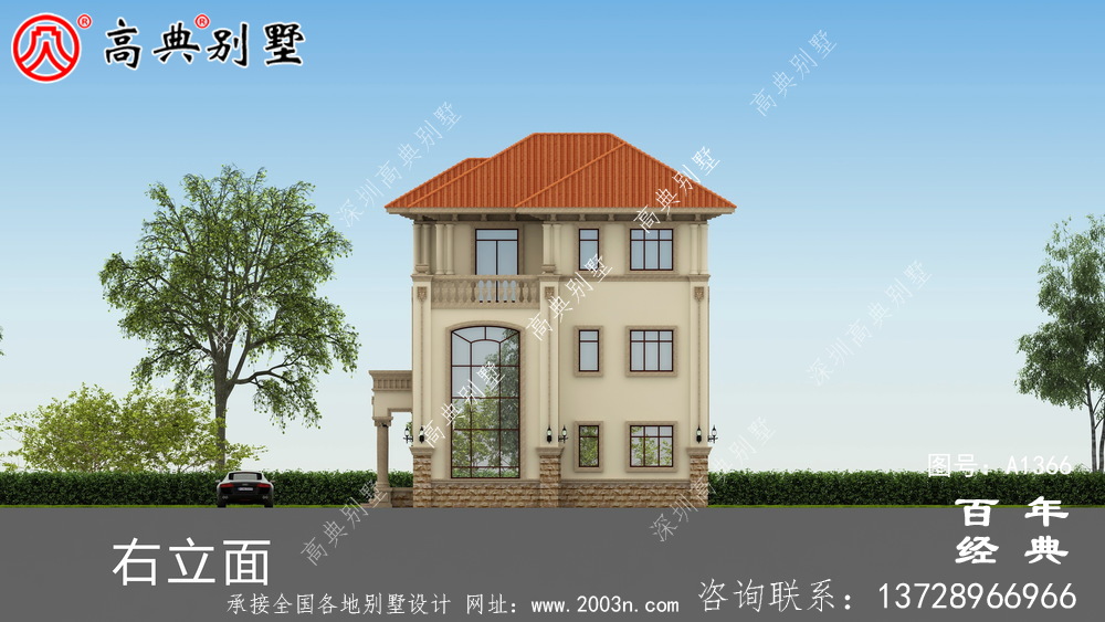 三樓歐式豪華別墅設計圖紙集_別墅設計圖紙
