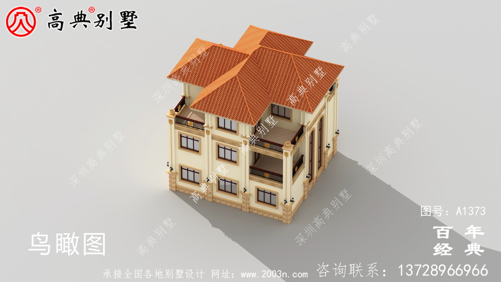 農村復式別墅設計圖紙三層_別墅設計圖紙