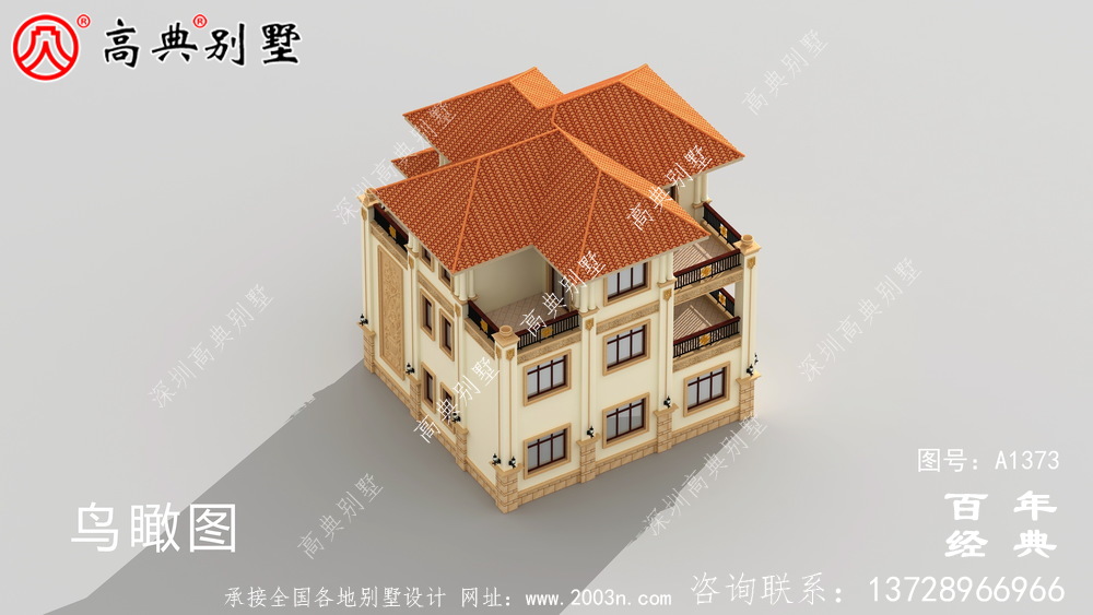 農村復式別墅設計圖紙三層_別墅設計圖紙