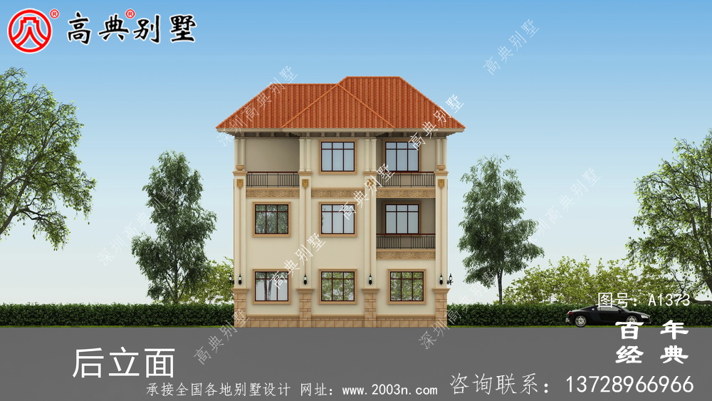 農村復式別墅設計圖紙三層_別墅設計圖紙