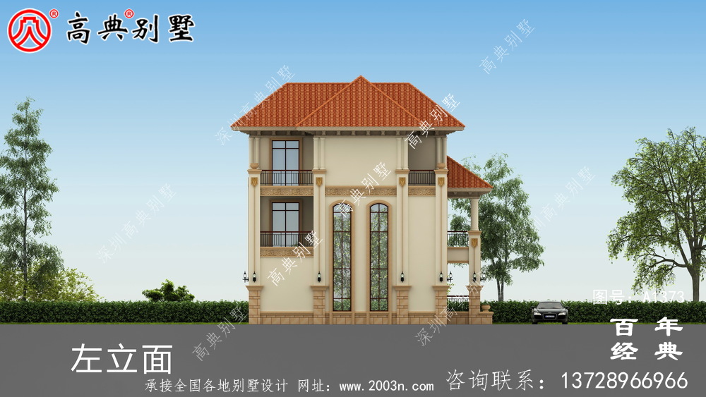 農村復式別墅設計圖紙三層_別墅設計圖紙