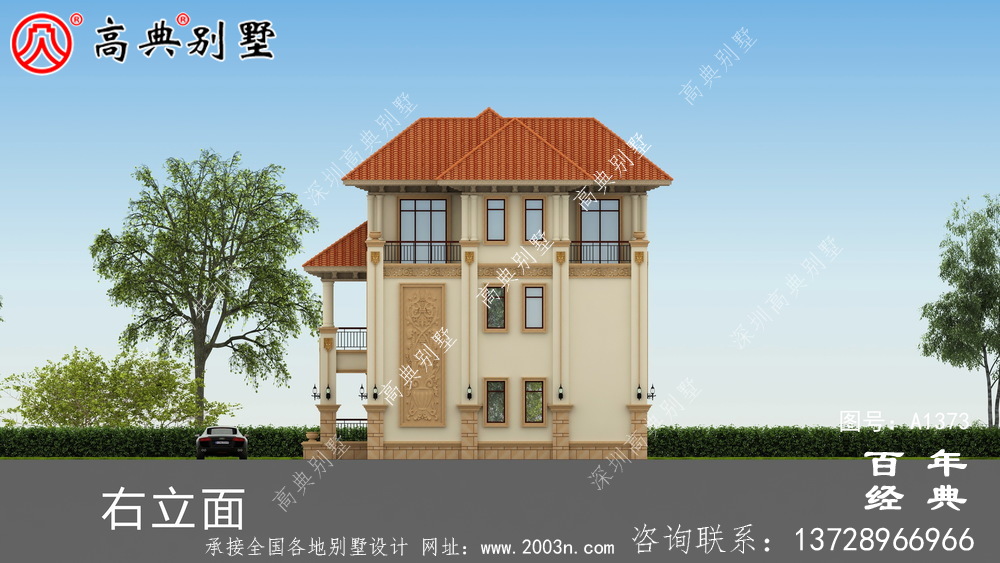 農村復式別墅設計圖紙三層_別墅設計圖紙