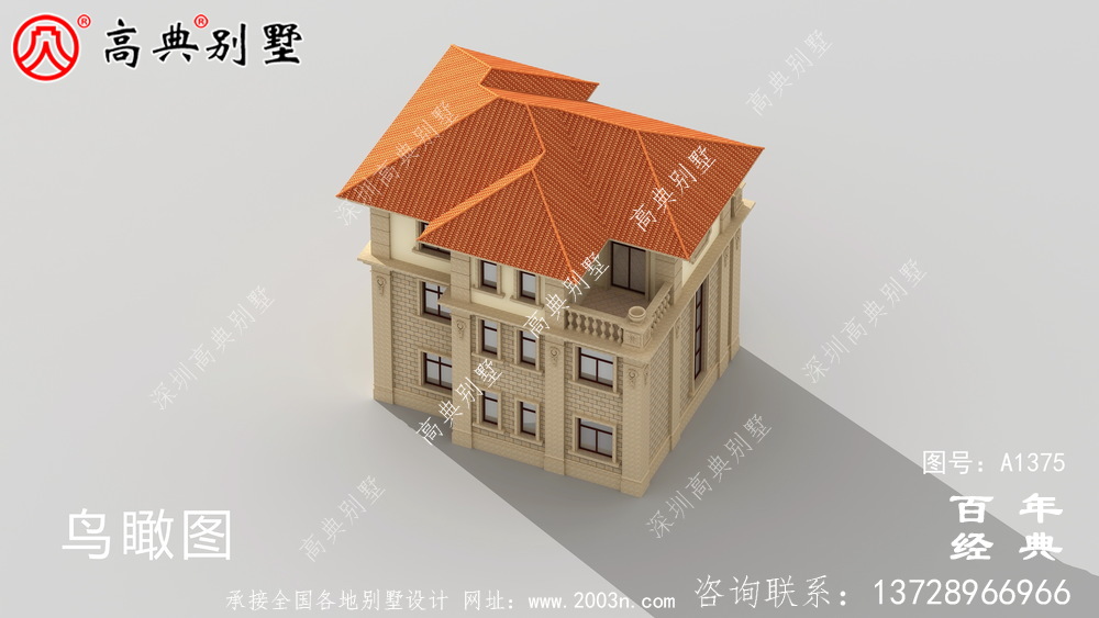 三層復式客廳農村別墅設計圖紙及設計效果圖_別墅設計圖紙
