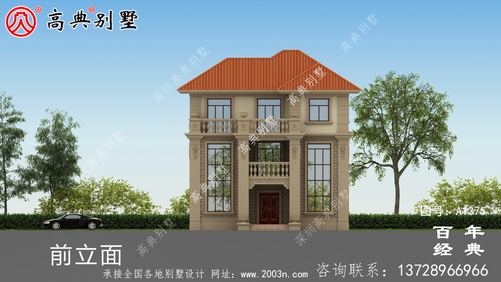 三層復式客廳農村別墅設計圖紙及設計效果圖_別墅設計圖紙
