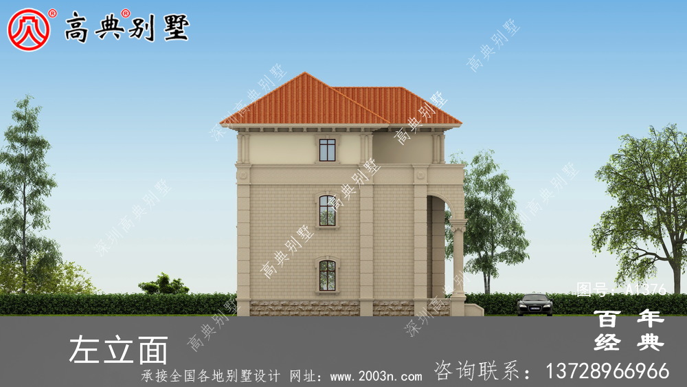 三層歐式別墅的實用設計圖和效果圖_別墅設計圖紙