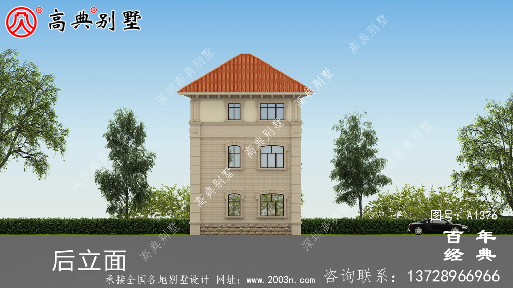 三層歐式別墅的實用設計圖和效果圖_別墅設計圖紙