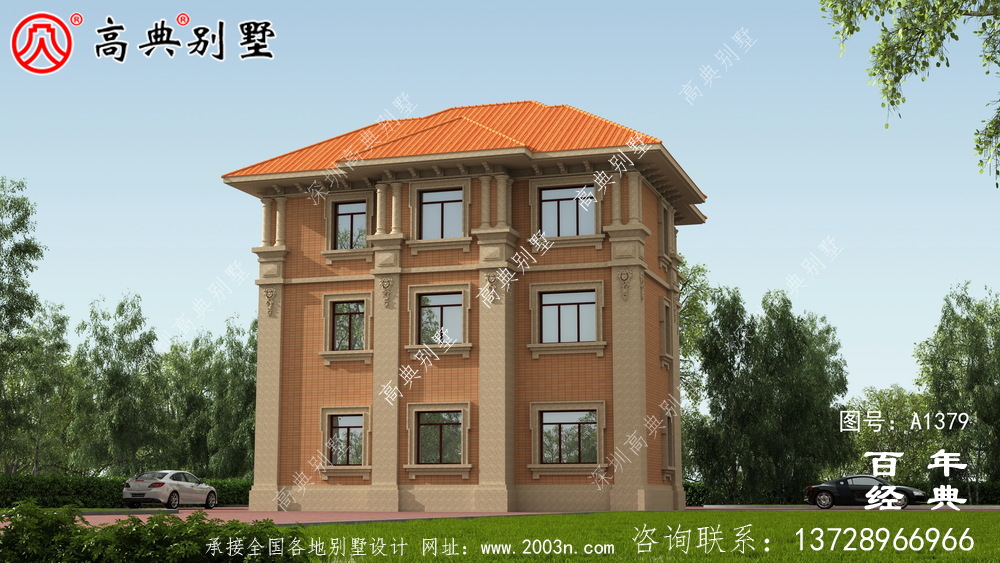 農(nóng)村豪華三層復(fù)式別墅設(shè)計(jì)效果圖_別墅設(shè)計(jì)圖紙