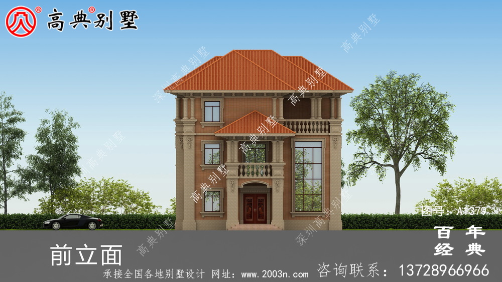 農(nóng)村豪華三層復(fù)式別墅設(shè)計(jì)效果圖_別墅設(shè)計(jì)圖紙