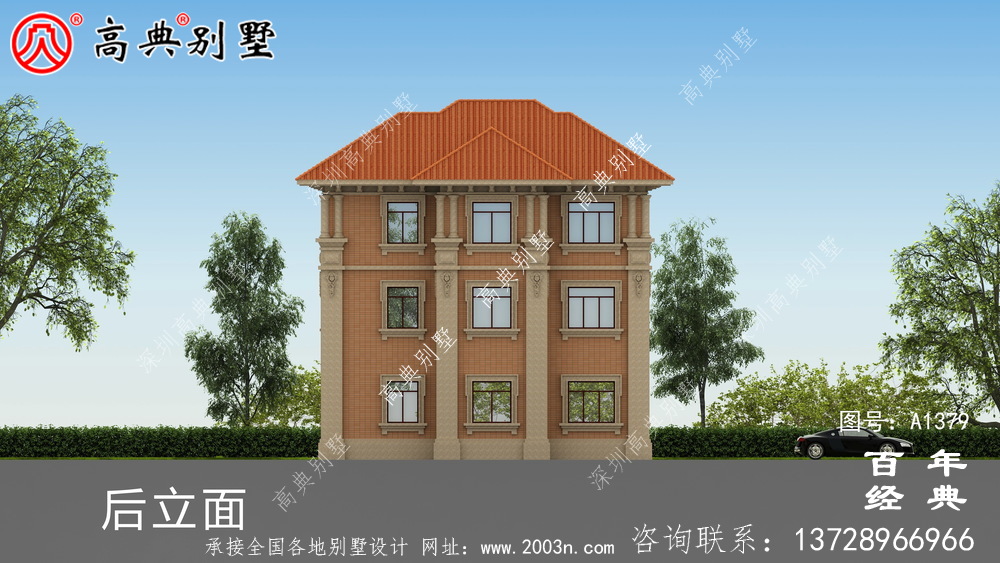 農(nóng)村豪華三層復(fù)式別墅設(shè)計(jì)效果圖_別墅設(shè)計(jì)圖紙