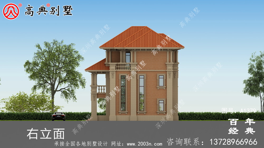 農(nóng)村豪華三層復(fù)式別墅設(shè)計(jì)效果圖_別墅設(shè)計(jì)圖紙