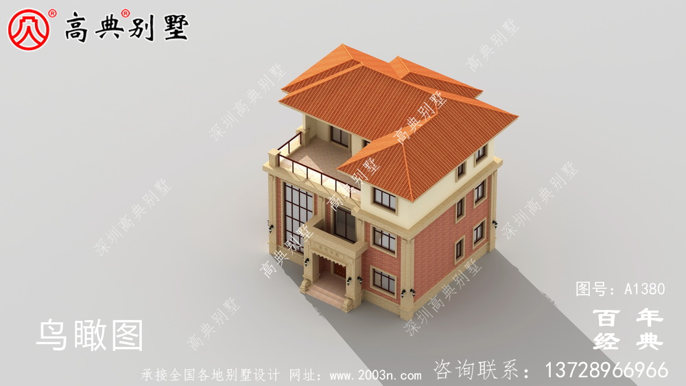 豪華歐式三層復式別墅設計效果圖_別墅設計圖紙
