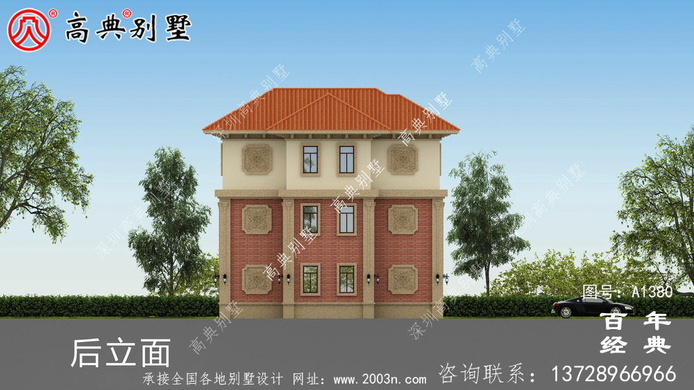 豪華歐式三層復式別墅設計效果圖_別墅設計圖紙