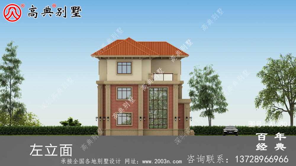 豪華歐式三層復式別墅設計效果圖_別墅設計圖紙