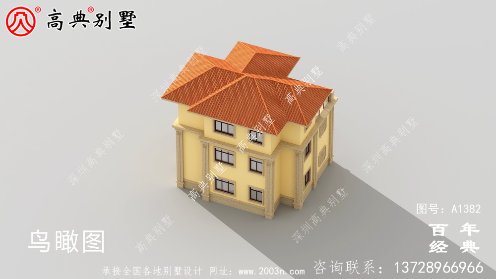 復式三層歐式別墅設計圖紙_別墅設計圖紙