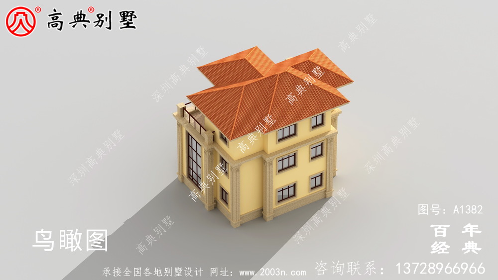 復式三層歐式別墅設計圖紙_別墅設計圖紙