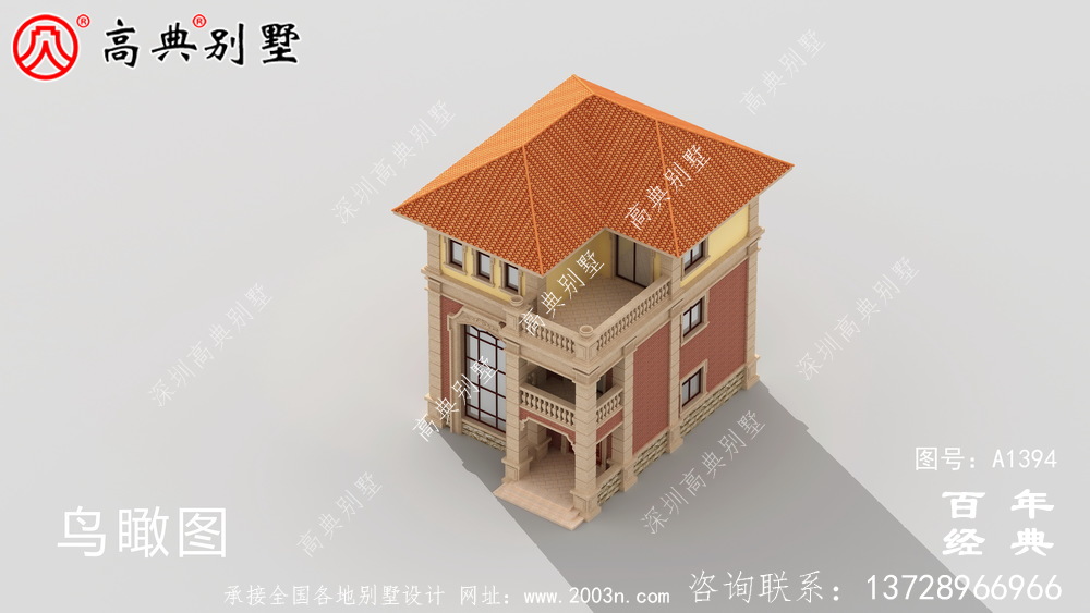 復式三層歐式別墅整套工程圖紙_鄉村別墅設計圖紙