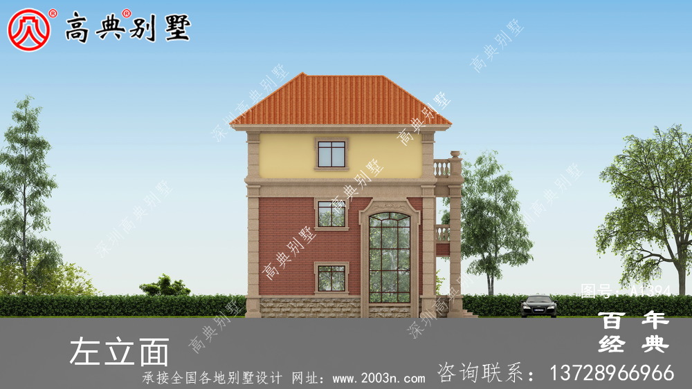 復式三層歐式別墅整套工程圖紙_鄉村別墅設計圖紙