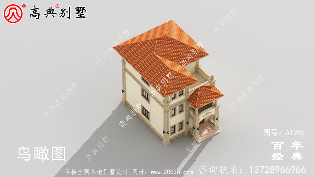 新農村三層歐式別墅整套工程圖紙_鄉村別墅設計圖紙