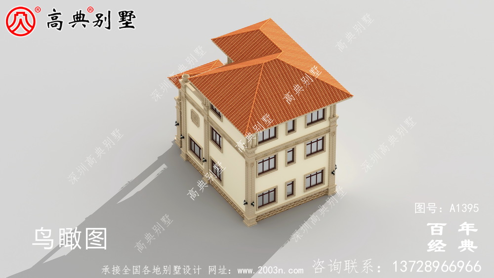 新農村三層歐式別墅整套工程圖紙_鄉村別墅設計圖紙