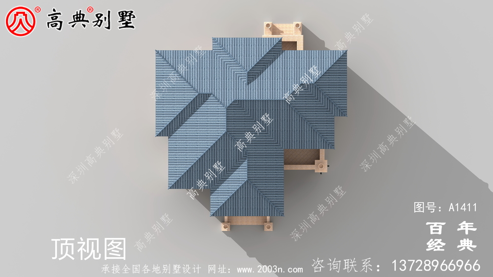 歐式兩層小洋樓別墅外觀效果圖 二層小洋樓外觀效果圖